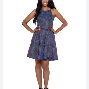 Blondie Nites Sparkling Multicolor Kids Formal Dress